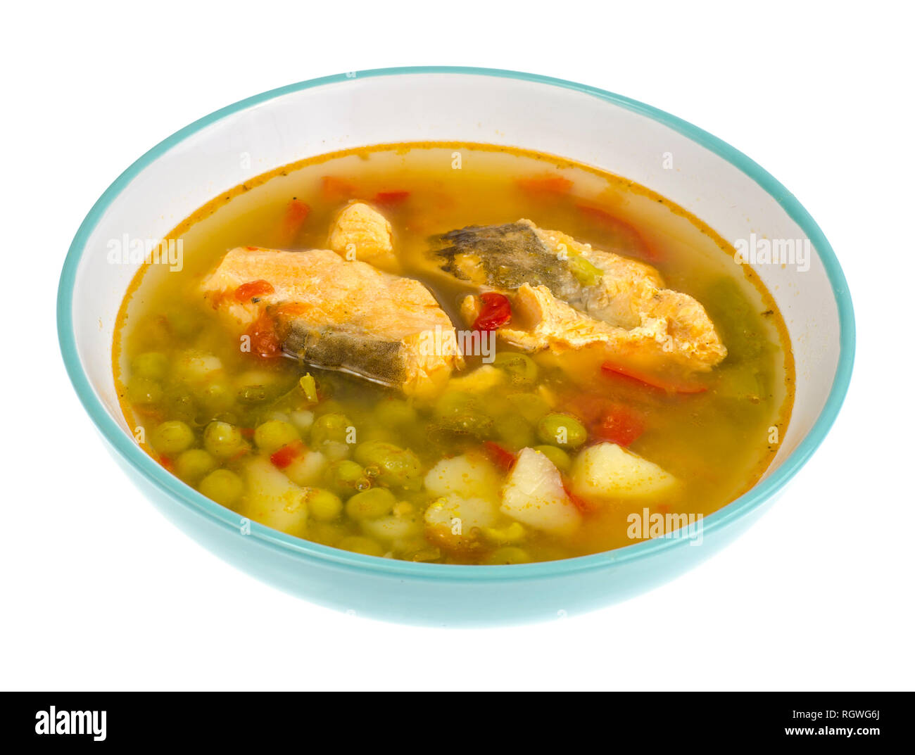 Vegetable fish soup with salmon. Studio Photo Stock Photo Alamy