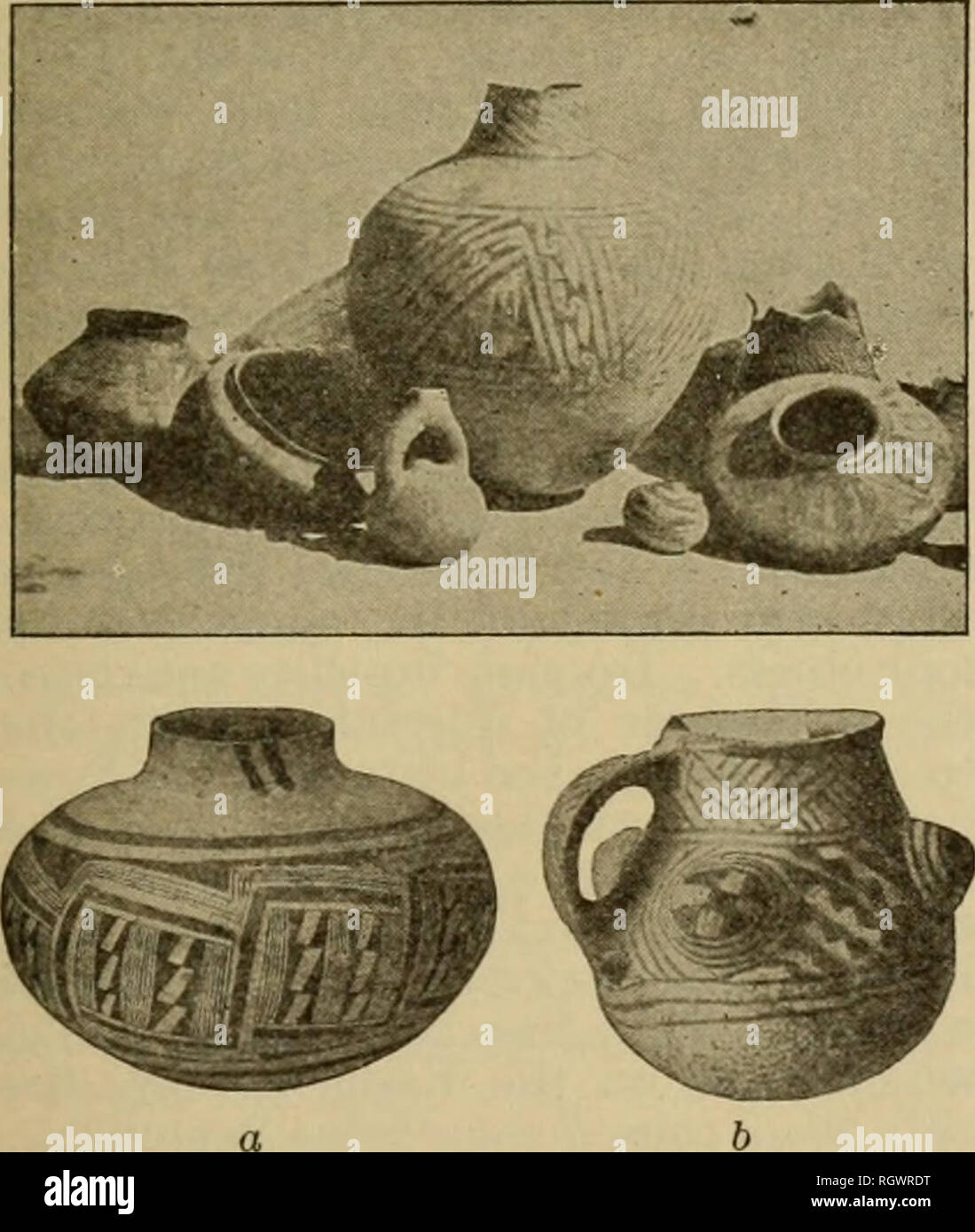 . Bulletin. Ethnology. MOUND VASES; HUMAN FORMS, ft, Arkansas; Height ef in. '*) Missouri; Height 9+ in. B. A. E., 1883, (2) in 3d Rep. B. A. E., 1884; M. C. Stevenson in 11th Rep. B. A. E., 1894; Stites, Economics of the Iro- quois, 1905; Thomas in 12th Rep. B. A. E., 1894; Thrnston, Antiq. Tenn., 1897;. ANCIENT PUEBLO WARE; DESIGNS IN BLACK ON WHITE GROUND a, Height 8 m. ; '', Height 6 in. Will and Spinden in Peabody Mus. Pa- pers, III, no. 4, 1906; Willoughby (1) in Jour. Am. Folk-lore, x, no. 36,1897, (2) in Putman Mem. Vol., 1909; Wyman in Mem. Peabody Acad. Sci., i, no. 4, 1875. (W. H. H Stock Photo