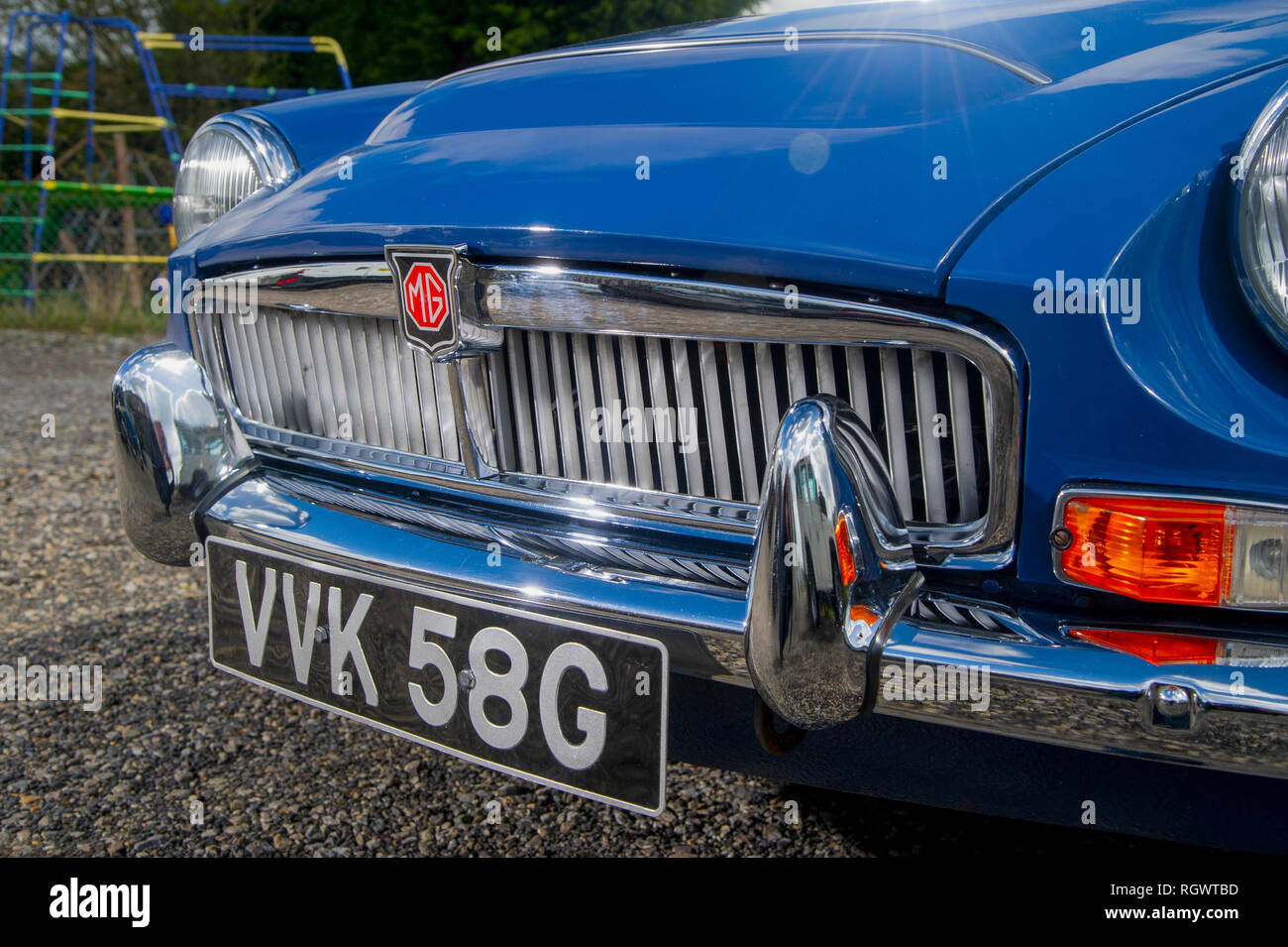 1969 MGC convertible Classic British car Stock Photo Alamy
