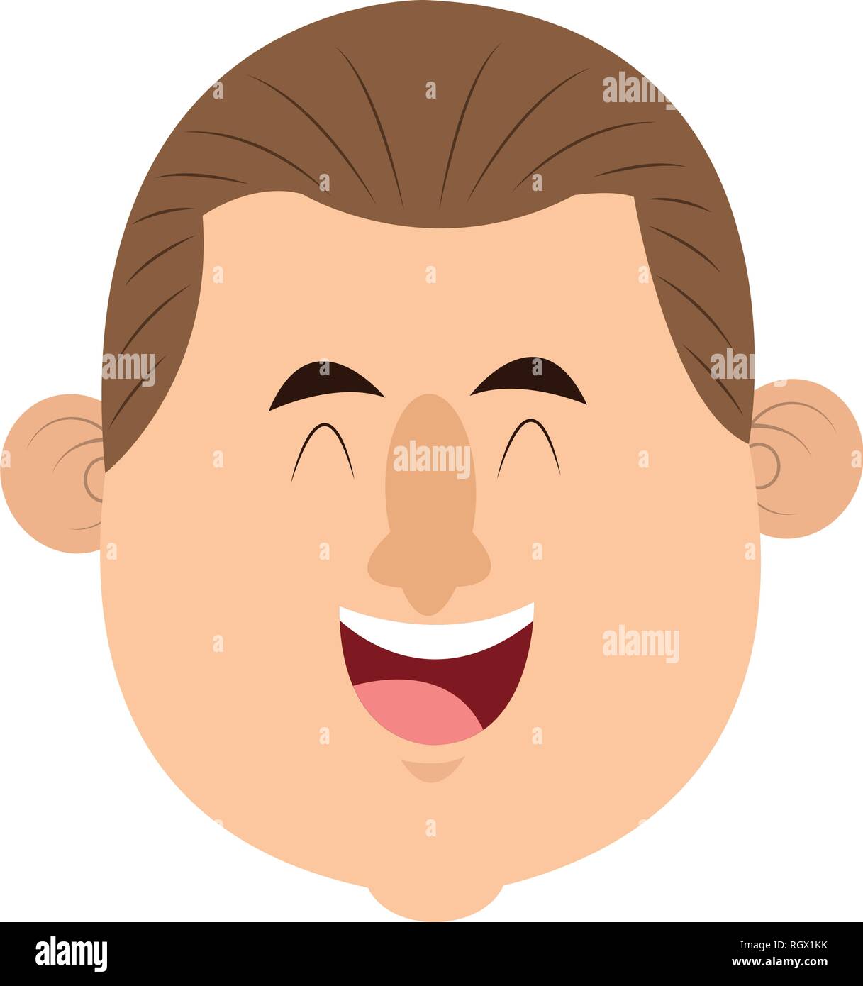 Adult man smiling face Stock Vector Image & Art - Alamy