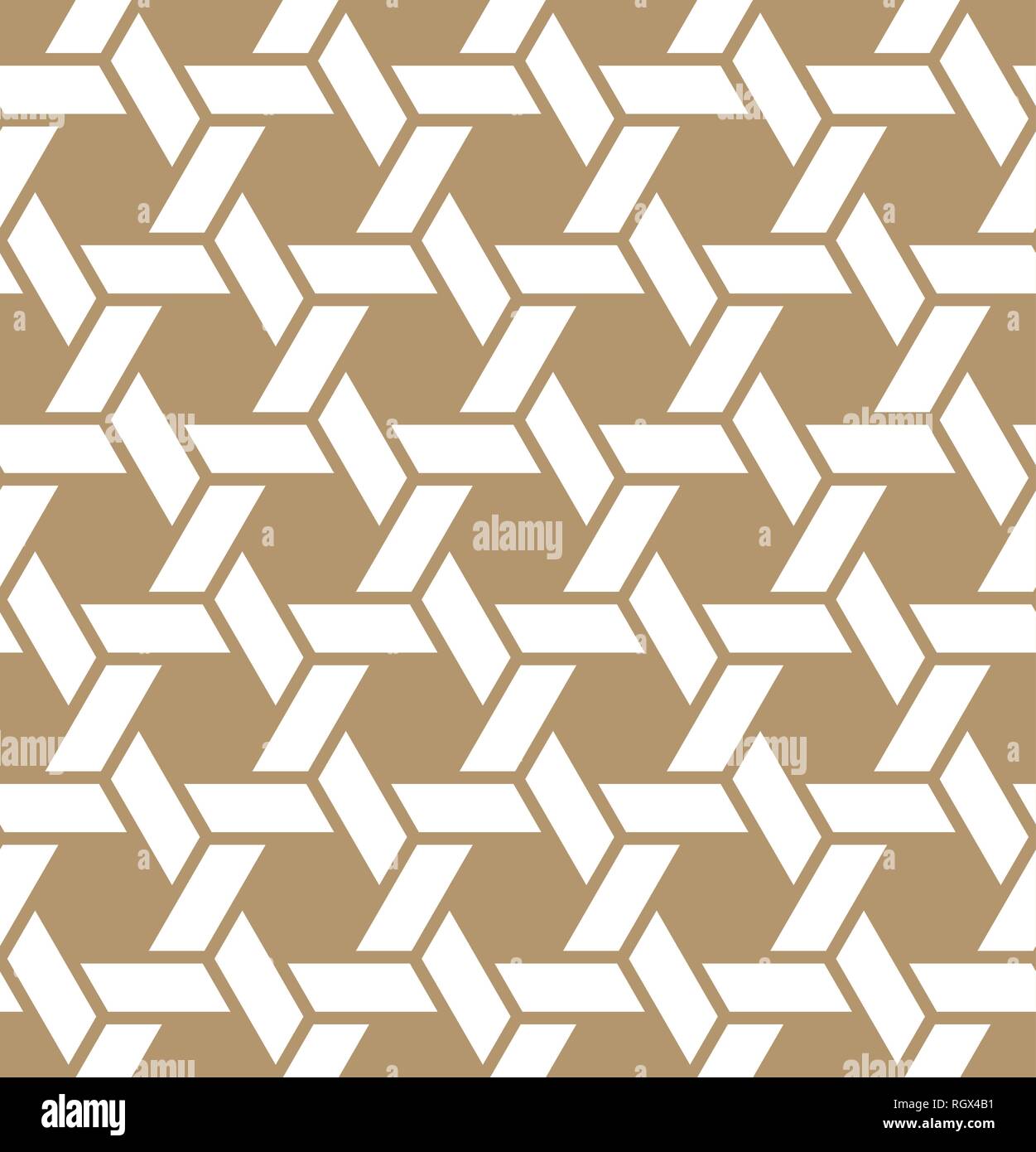 Seamless Japanese Geometric Pattern Kumiko For Shoji Screen, Great