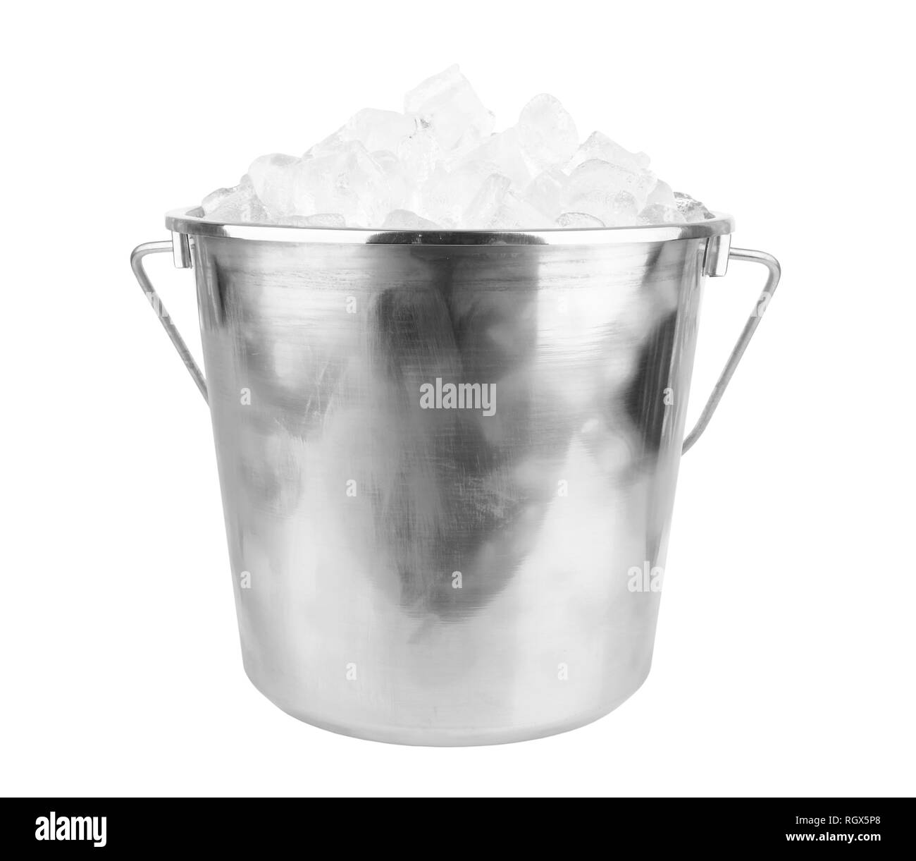 ice bucket isolated on white background Stock Photo Alamy