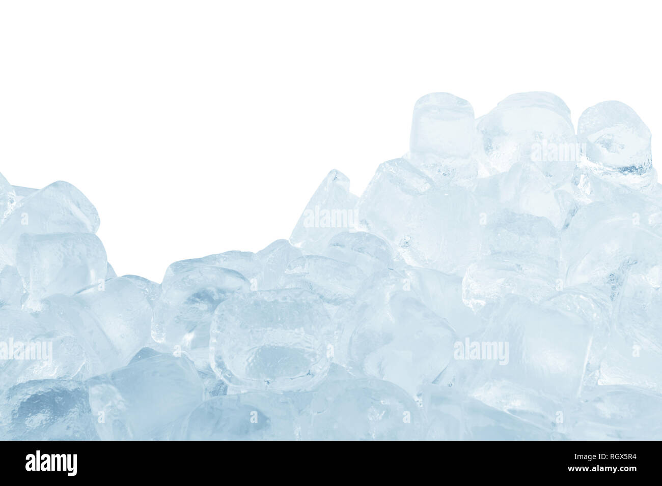 Ice cubes isolated on a white background Stock Photo - Alamy