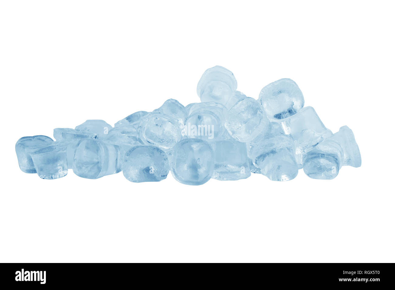 Ice cubes isolated on a white background Stock Photo - Alamy