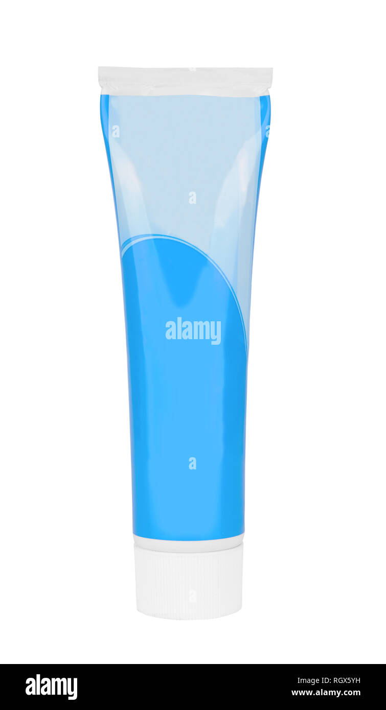 Clean tube of toothpaste isolated on white background Stock Photo Alamy
