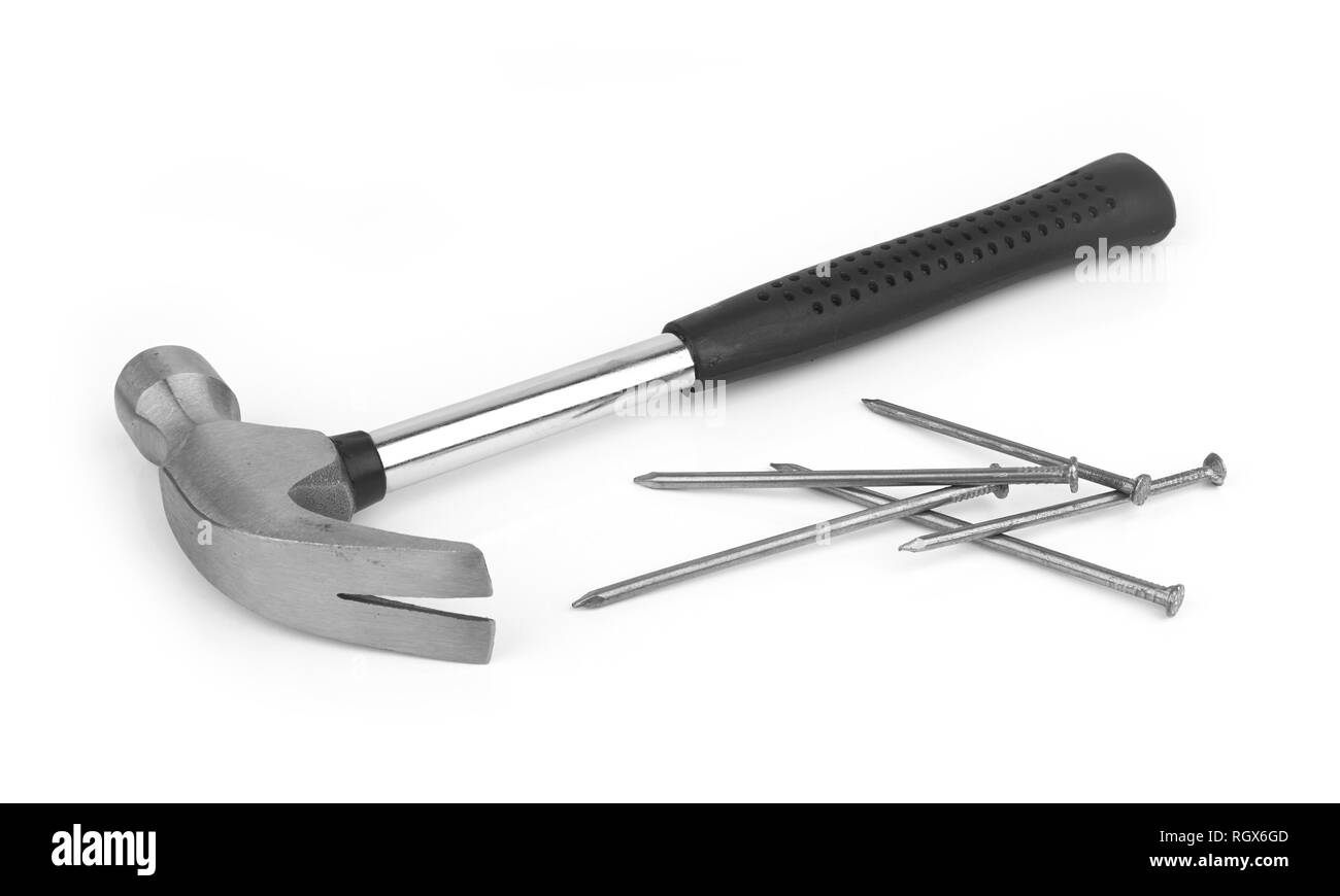 Hammer and nail Black and White Stock Photos & Images Alamy