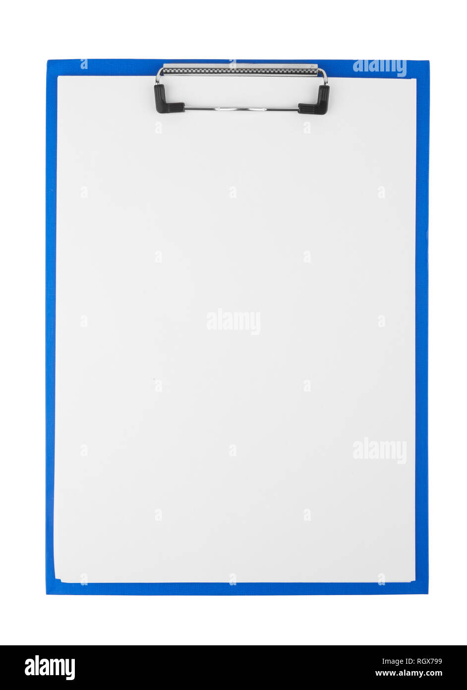Clipboard blank isolated on white background Stock Photo - Alamy