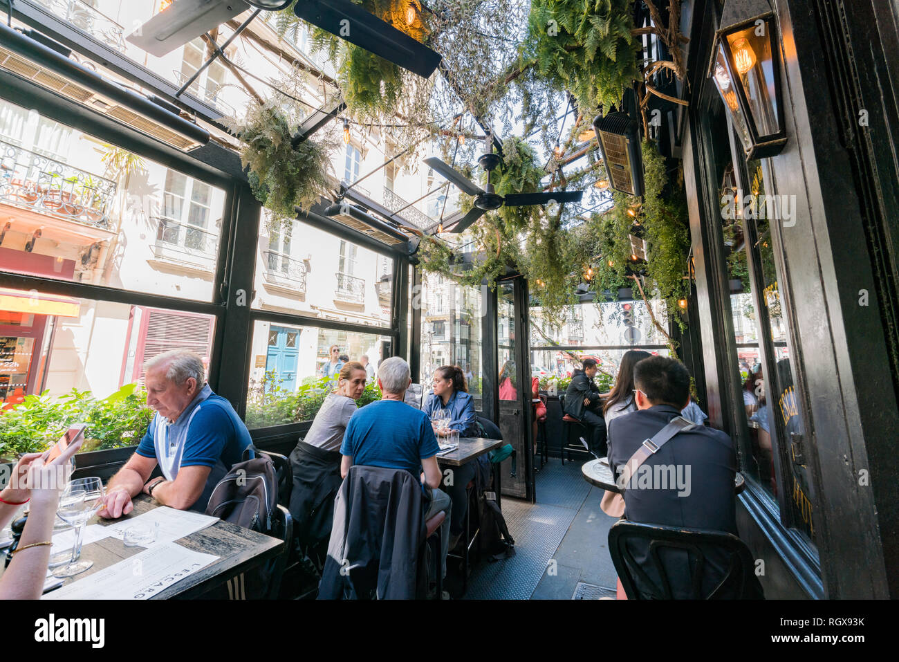Paris, MAY 7 The famous L'Escargot restaurant is famous