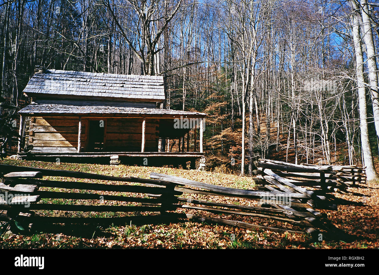 Coom Cabin Little Cataloochee Trail Great Smoky Mountain National