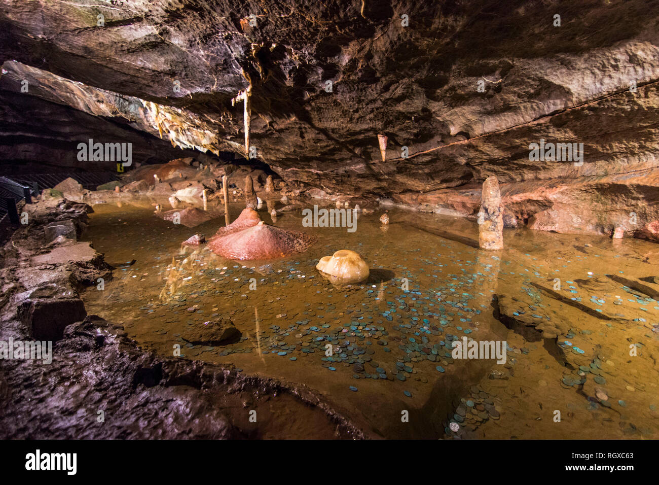 The famous travel destination of Cheddar caves. Amazing caverns