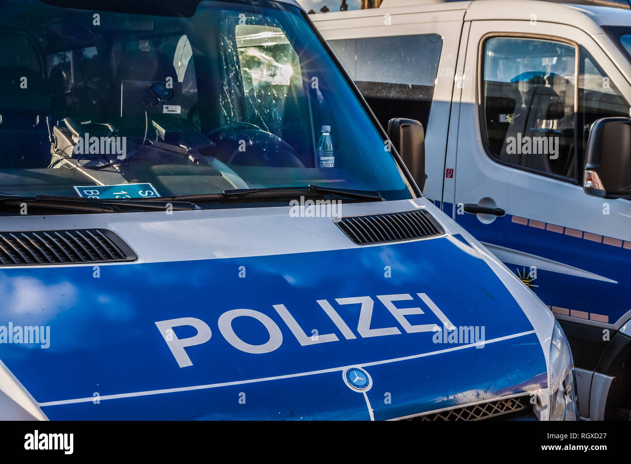 German police car Stock Photo