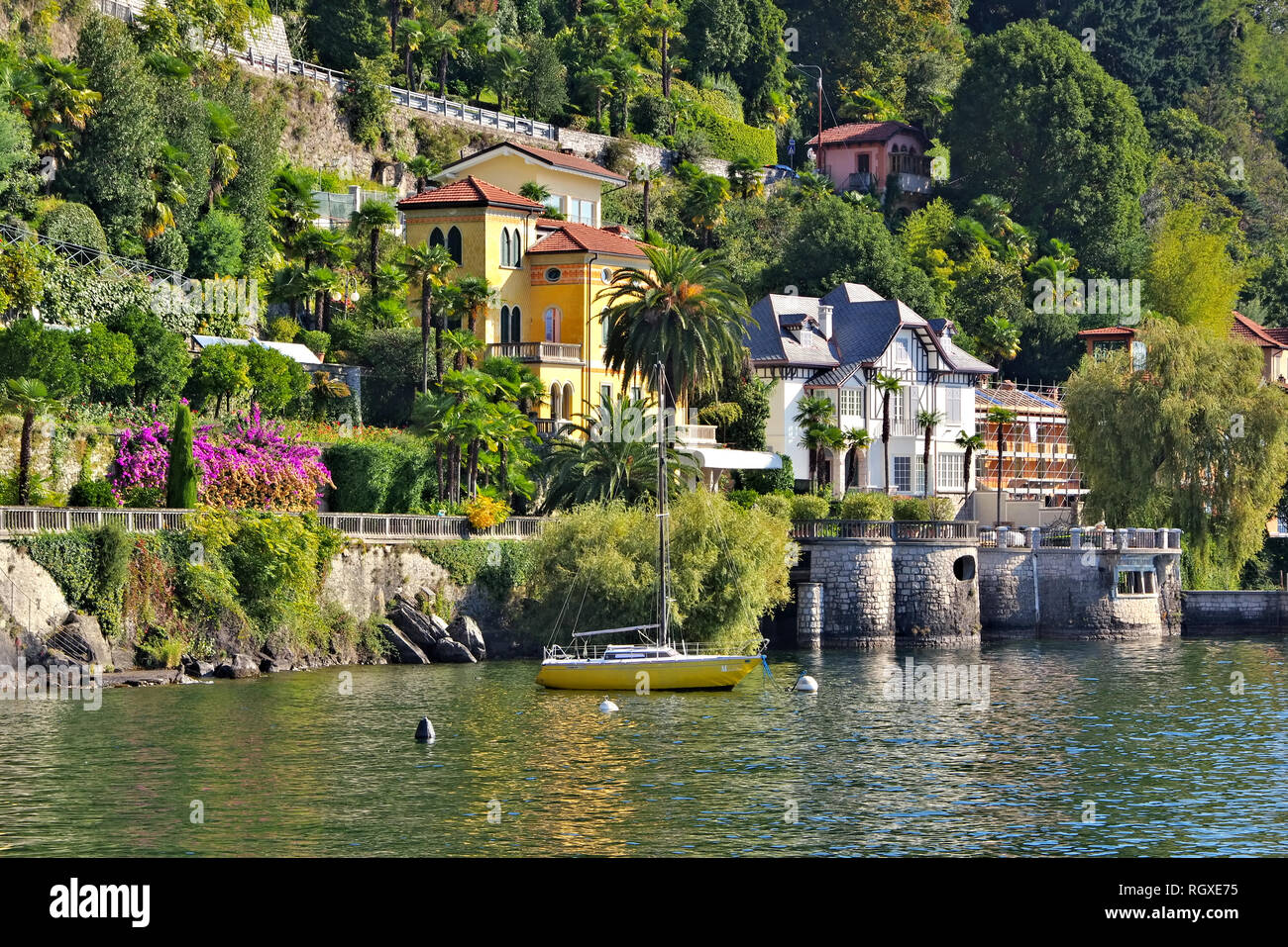 Cannero Riviera on Lago Maggiore in northern Italy Stock Photo