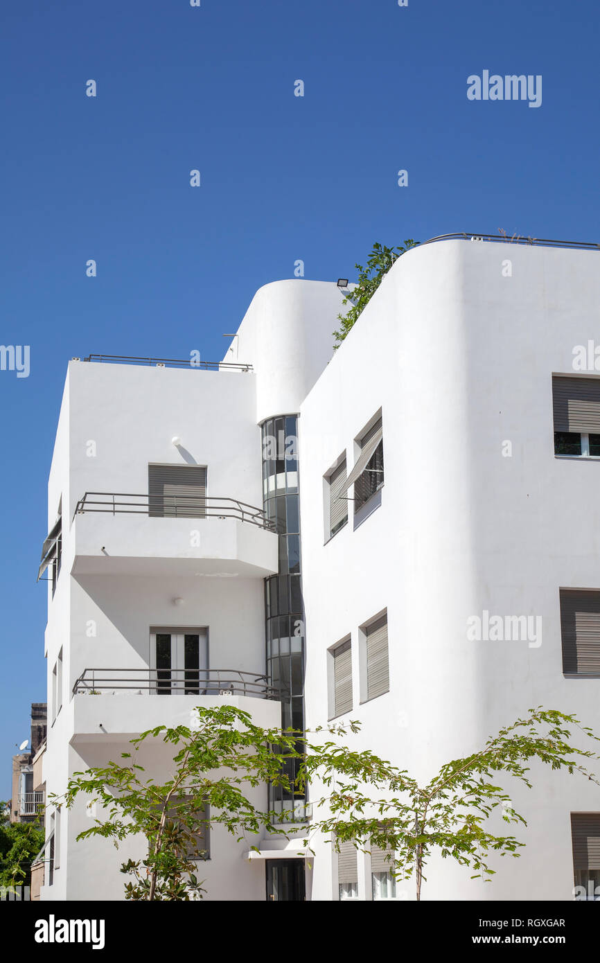 Bauhaus Apartments on Rothschild in Tel Aviv, Israel Stock Photo Alamy