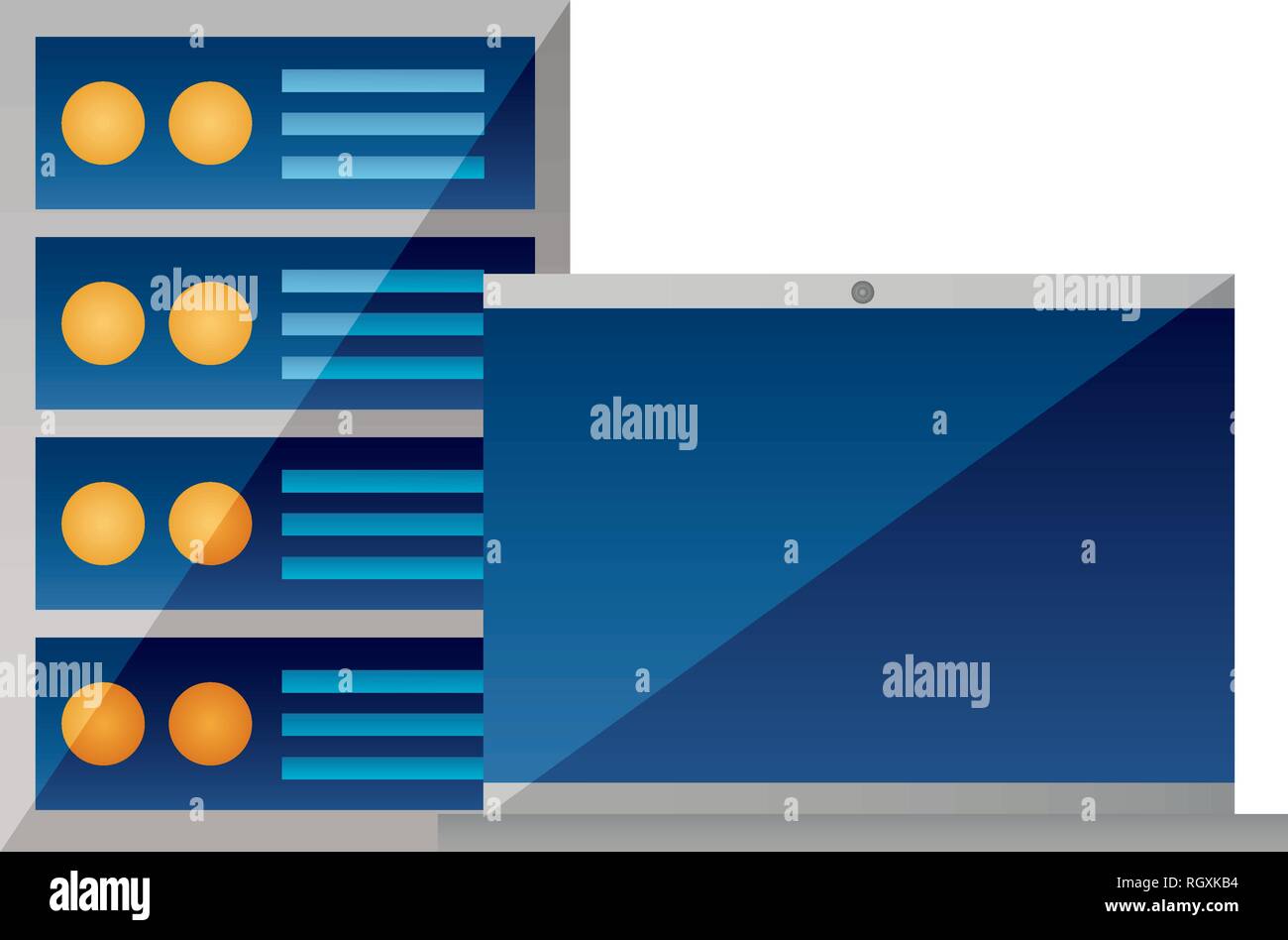 laptop computer case devices technology Stock Vector Image & Art - Alamy