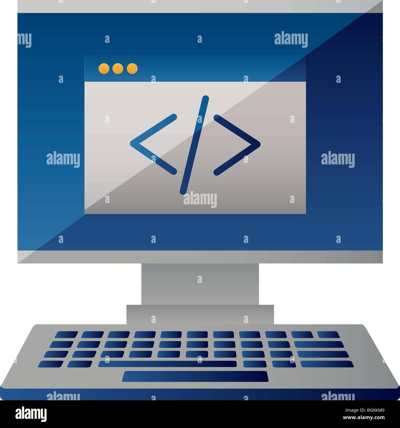 Keyboard coding Stock Vector Images - Alamy