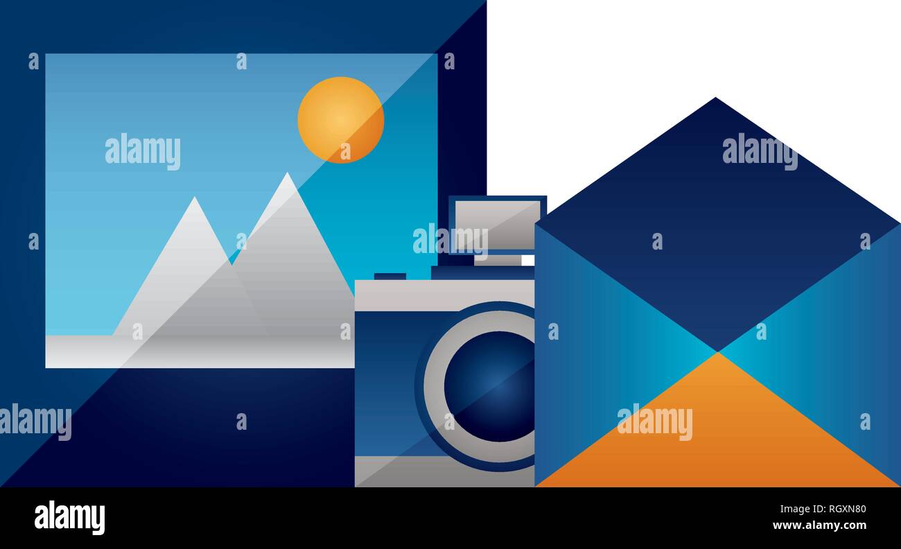 photography camera picture and email Stock Vector Image & Art Alamy