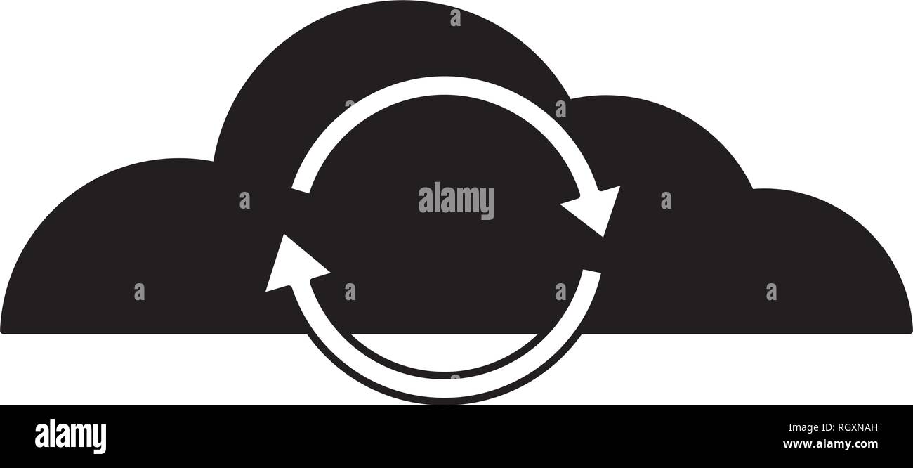 Cloud reload arrow technology hi-res stock photography and images - Alamy