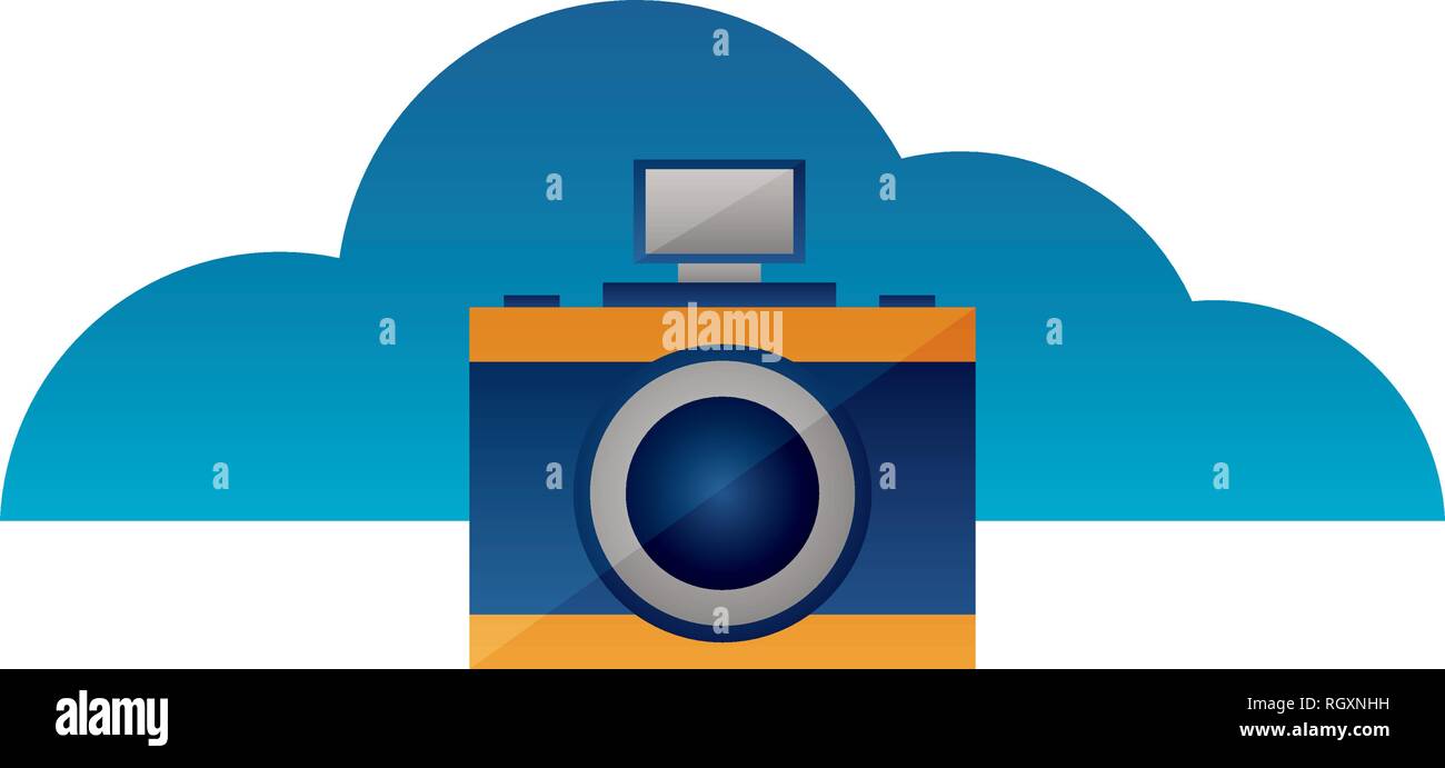 Camera Cloud Computing cloud computing photography camera Stock Vector Image & Art - Alamy