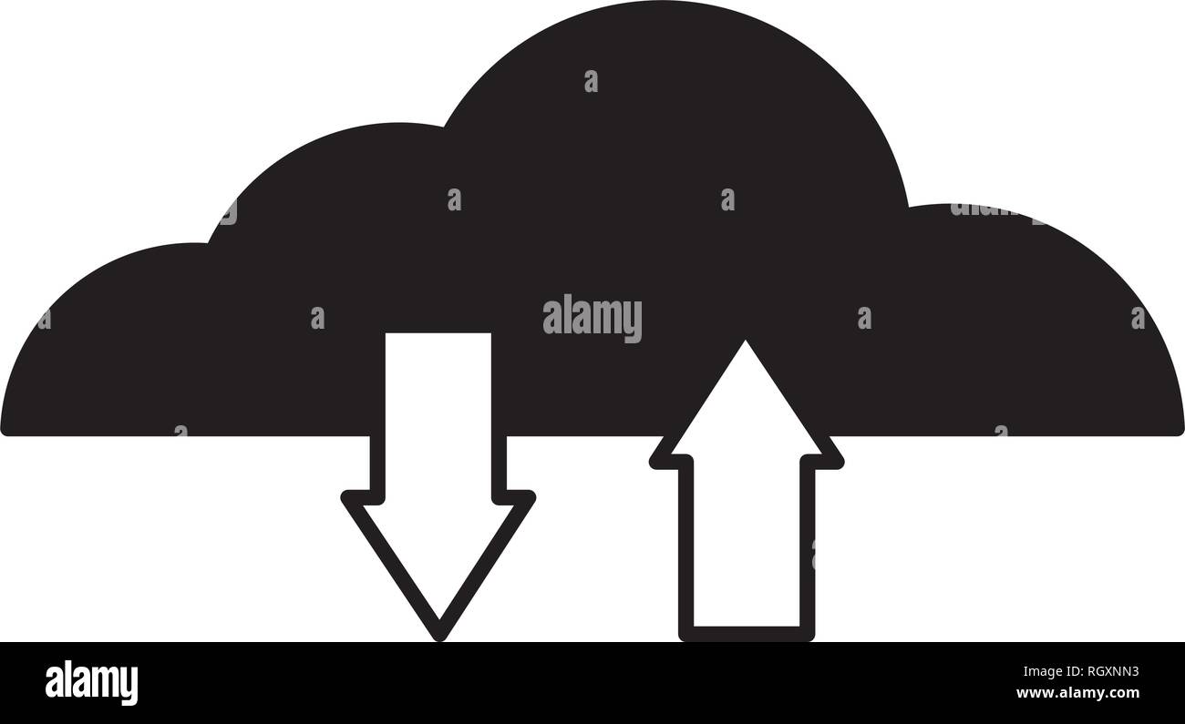 cloud computing upload and download Stock Vector Image & Art - Alamy