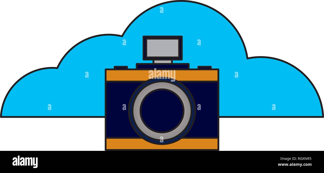 Camera Cloud Computing cloud computing photography camera Stock Vector Image & Art - Alamy