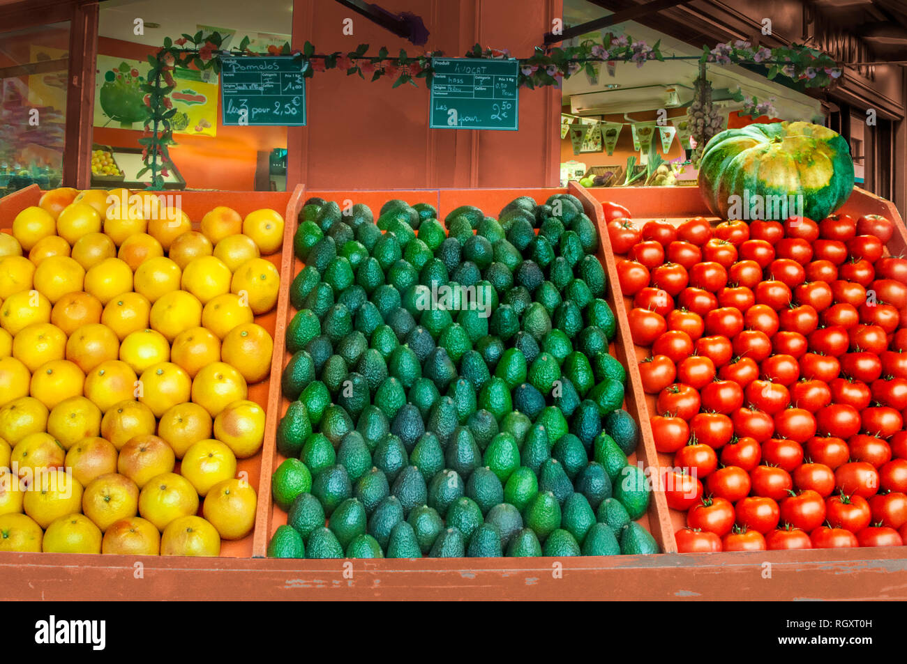 Fresh fruit and vegetable market in Rouen, France Stock Photo Alamy