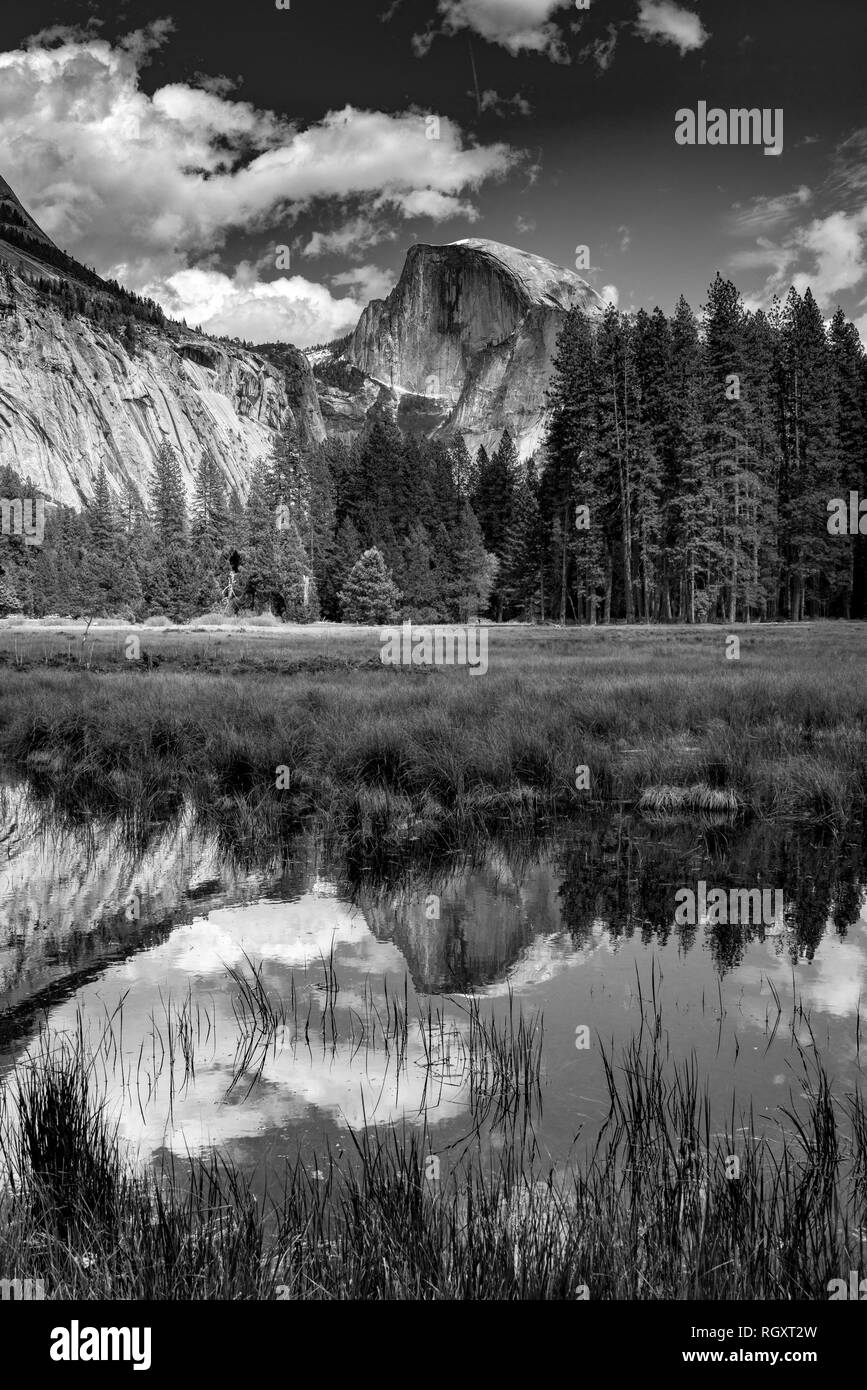 Half dome view Black and White Stock Photos & Images - Alamy