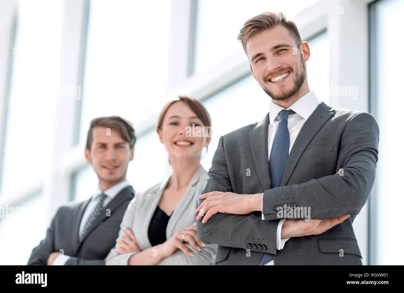 group of successful young people standing together Stock Photo - Alamy