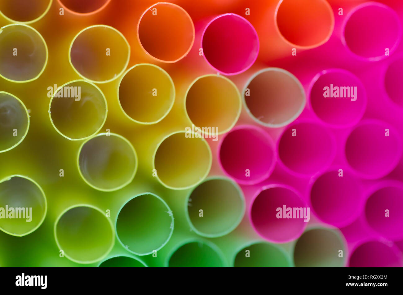 Colorful Straws Holes Stock Photo Alamy