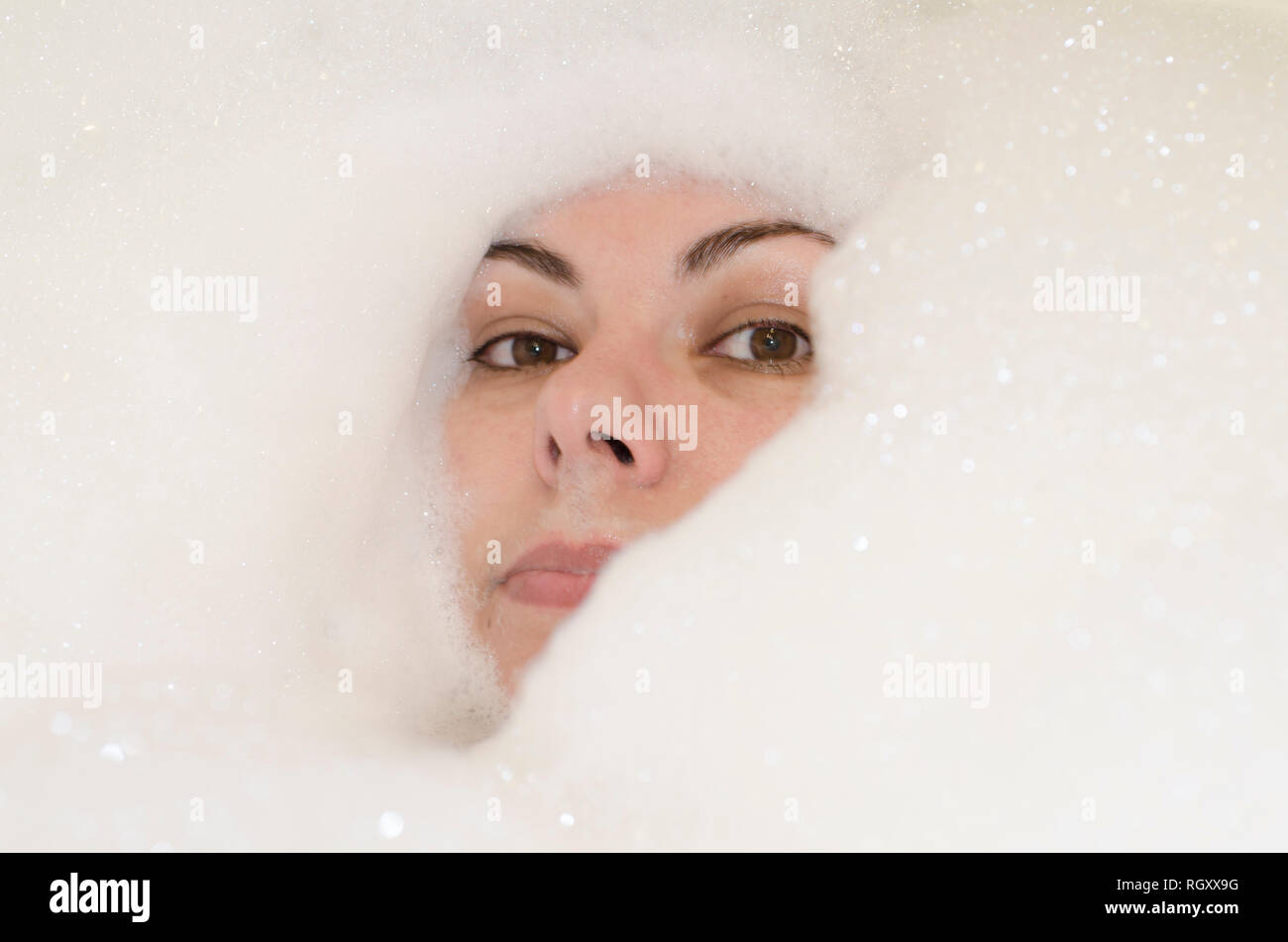 Faces in foam hi-res stock photography and images - Alamy
