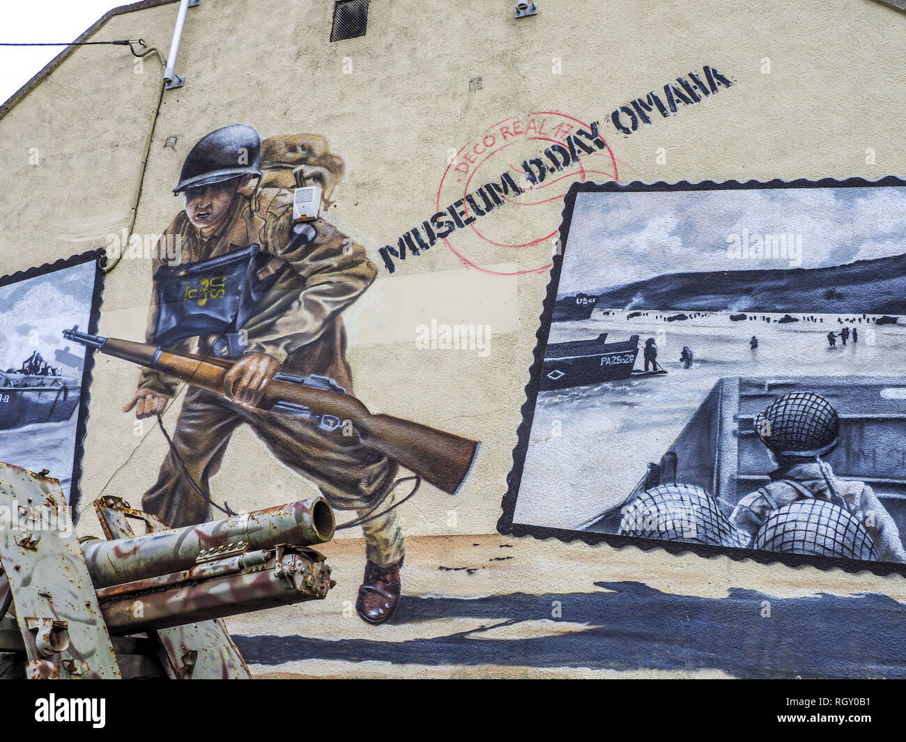 D-Day Omaha Museum, Vierville sur Mer, Calvados, Normandy, Frankce, Europe Stock Photo