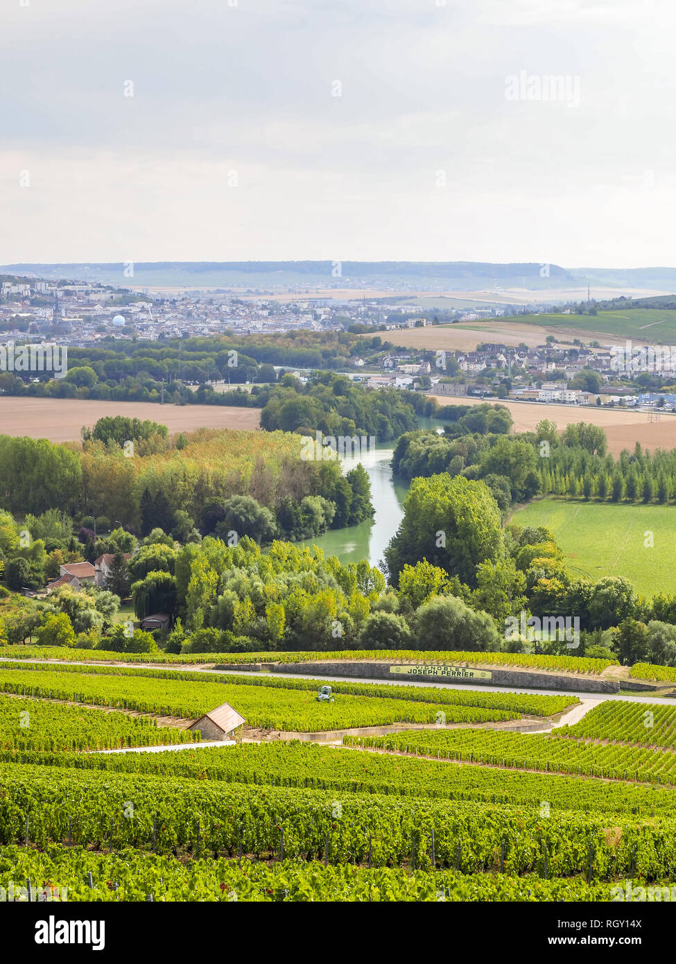 Dom Perignon, Cumieres, Champagne, Marne, France, Europe Stock Photo