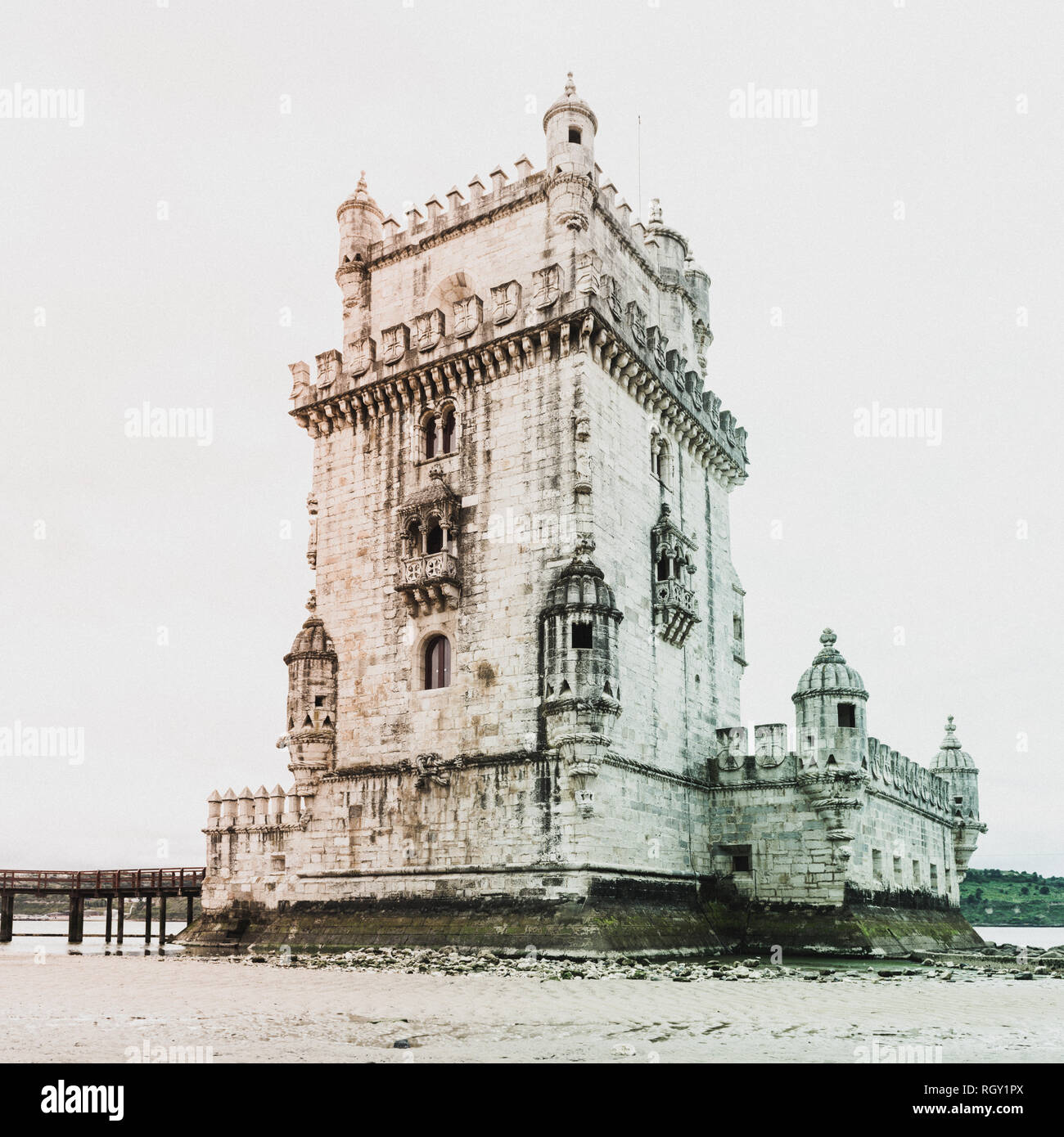 Belem Tower in Lisbon Stock Photo