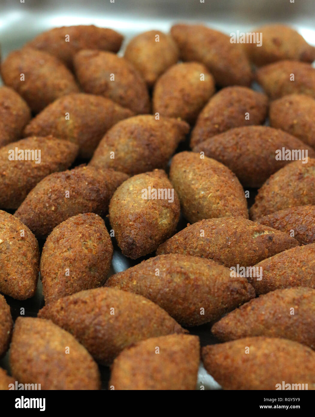deep fried kibbeh Arabic style Stock Photo Alamy
