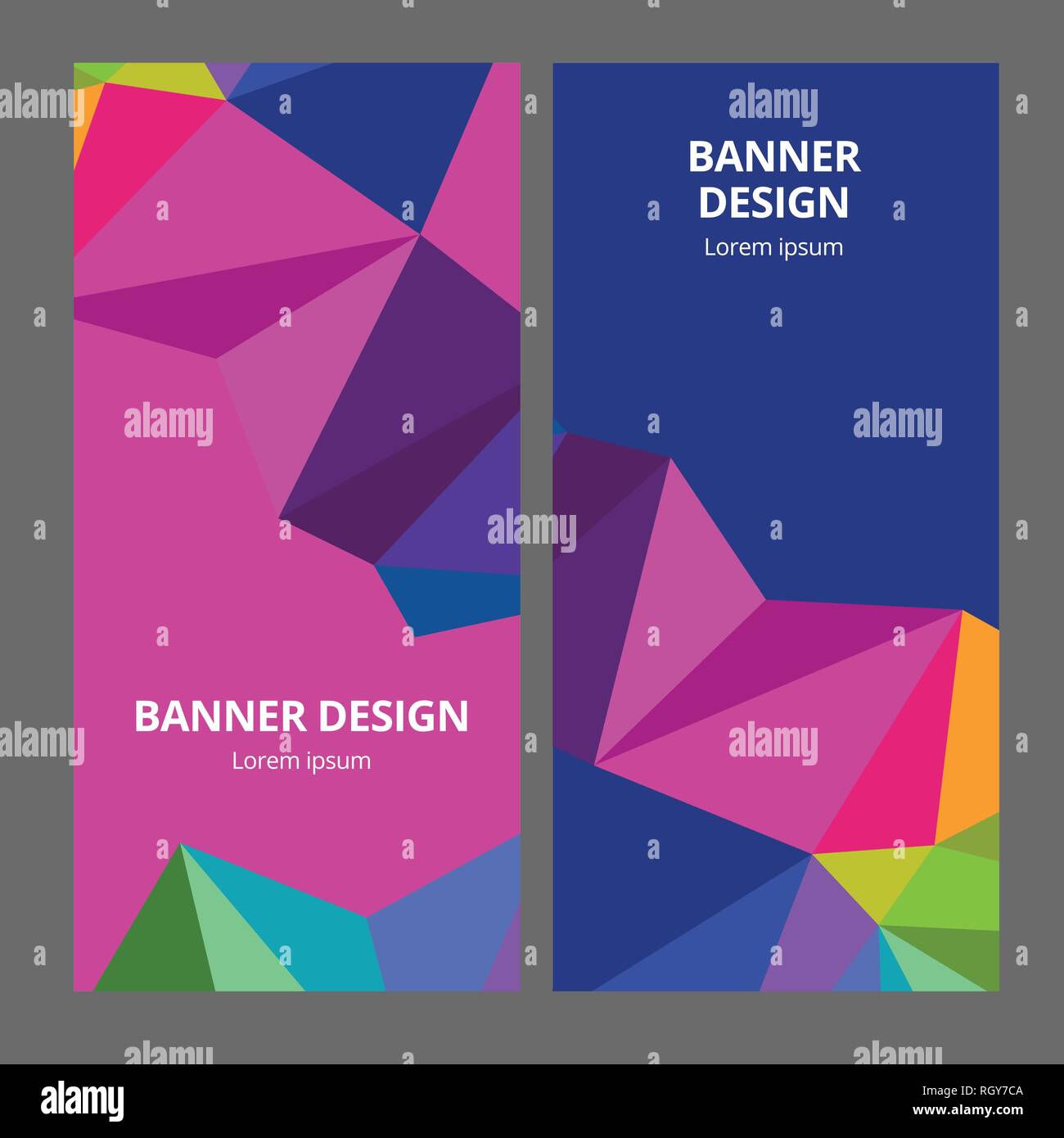 Abstract Modern Banner Background Design Vector Template Stock Vector