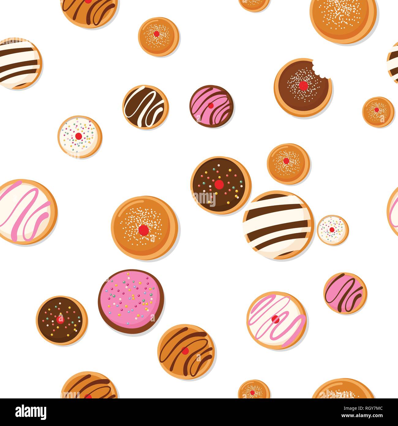 Colorful delicious sweet donuts spinning hi-res stock photography and ...