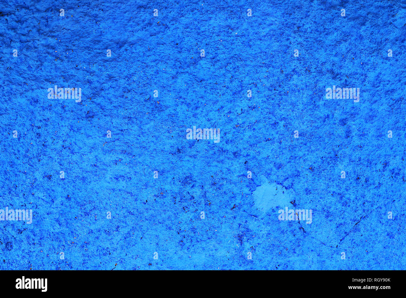 blue traditional plaster wall texture ready for your architectural design Stock Photo