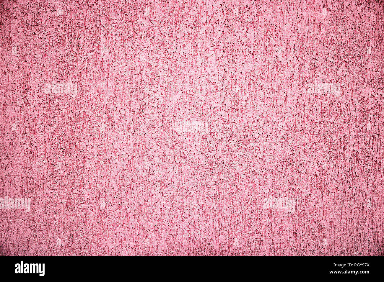 pink grungy plaster texture, backdrop ready for your design Stock Photo