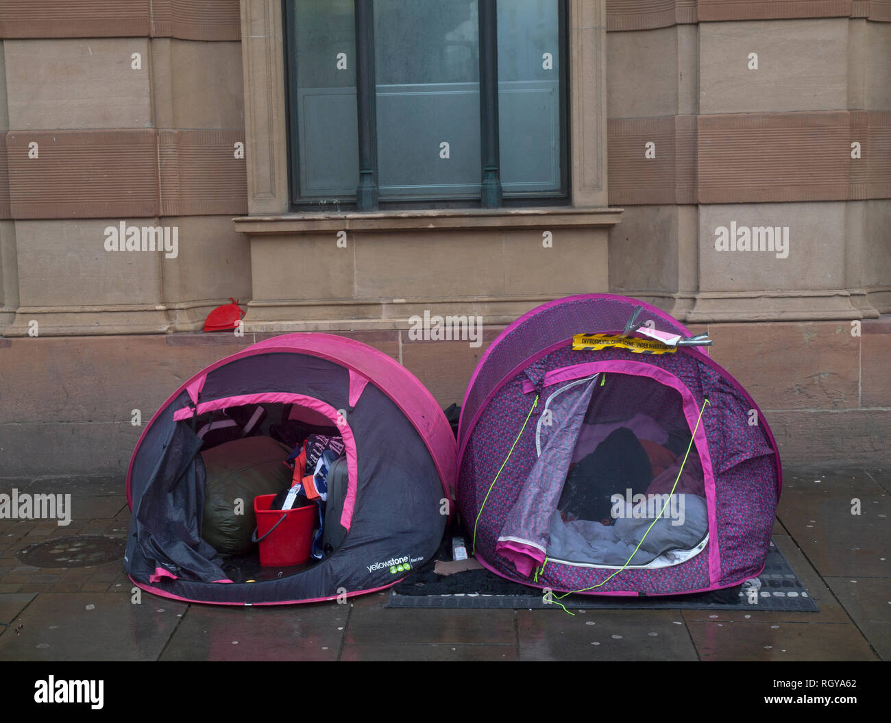 Urban camping in Brighton Stock Photo Alamy