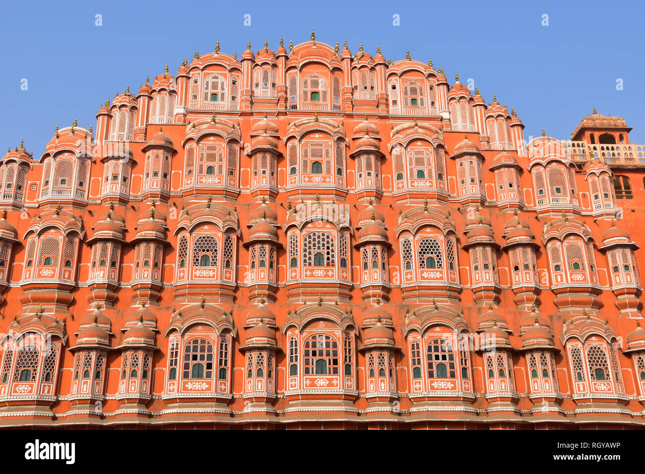 Hawa Mahal, Palace of Winds, Jaipur, Rajasthan, India Stock Photo