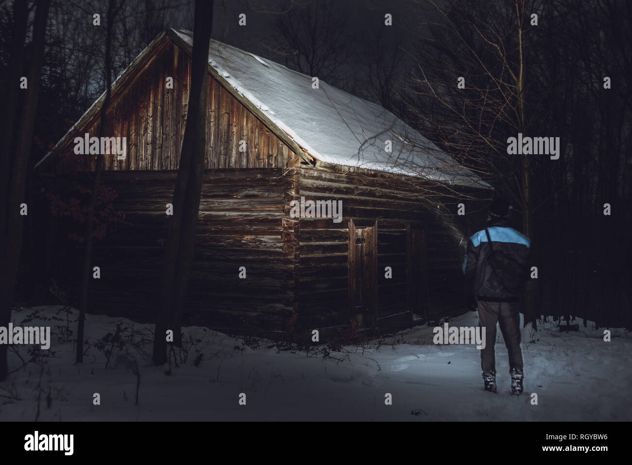 Creepy Cabin Stock Photos Creepy Cabin Stock Images Alamy