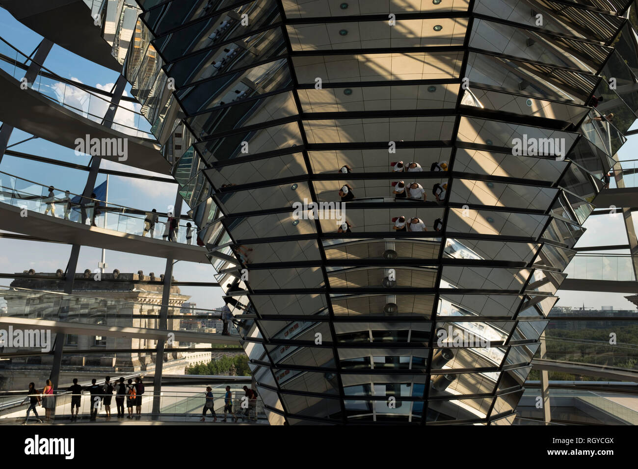 An Interior View Of The Dome In The Reichstag Building In Berlin The Historical Seat Of Germany S Parliament Since The Time Of The Holy Roman Empire It Was Damaged During Word War