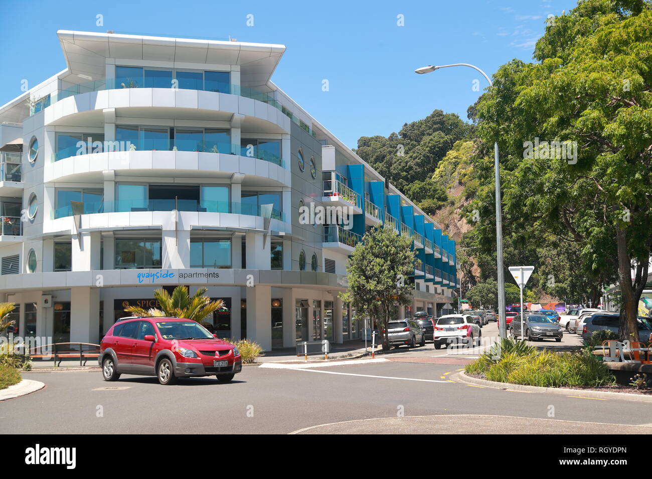 Quayside Apartments in Whakatane, New Zealand Stock Photo Alamy
