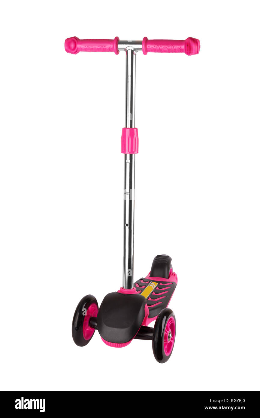 Plastic Scooter Isolated On A White Background Stock Photo Alamy
