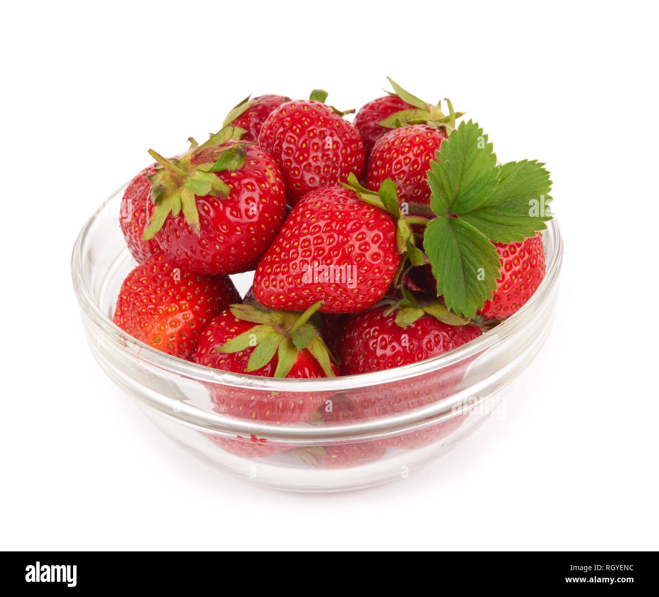 Strawberries glass half hi-res stock photography and images - Alamy