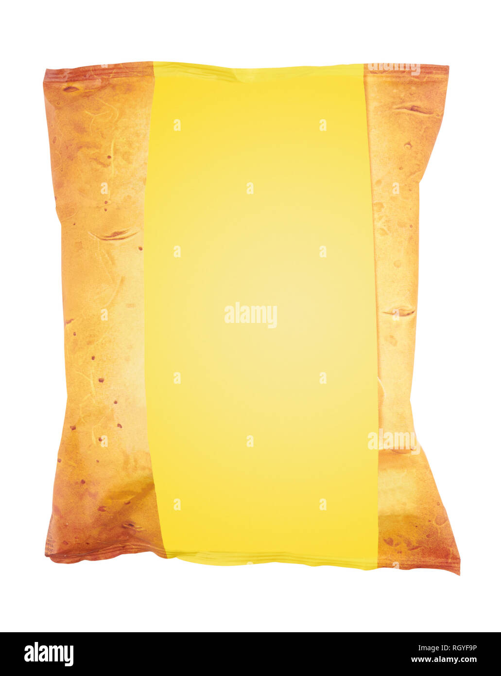 Potato chips bag isolated on white background Stock Photo - Alamy