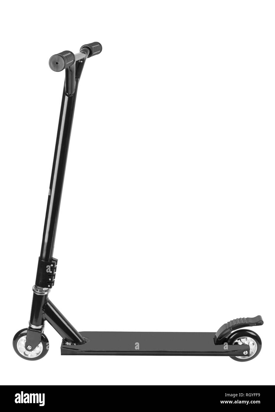 metal scooter isolated on a white background Stock Photo