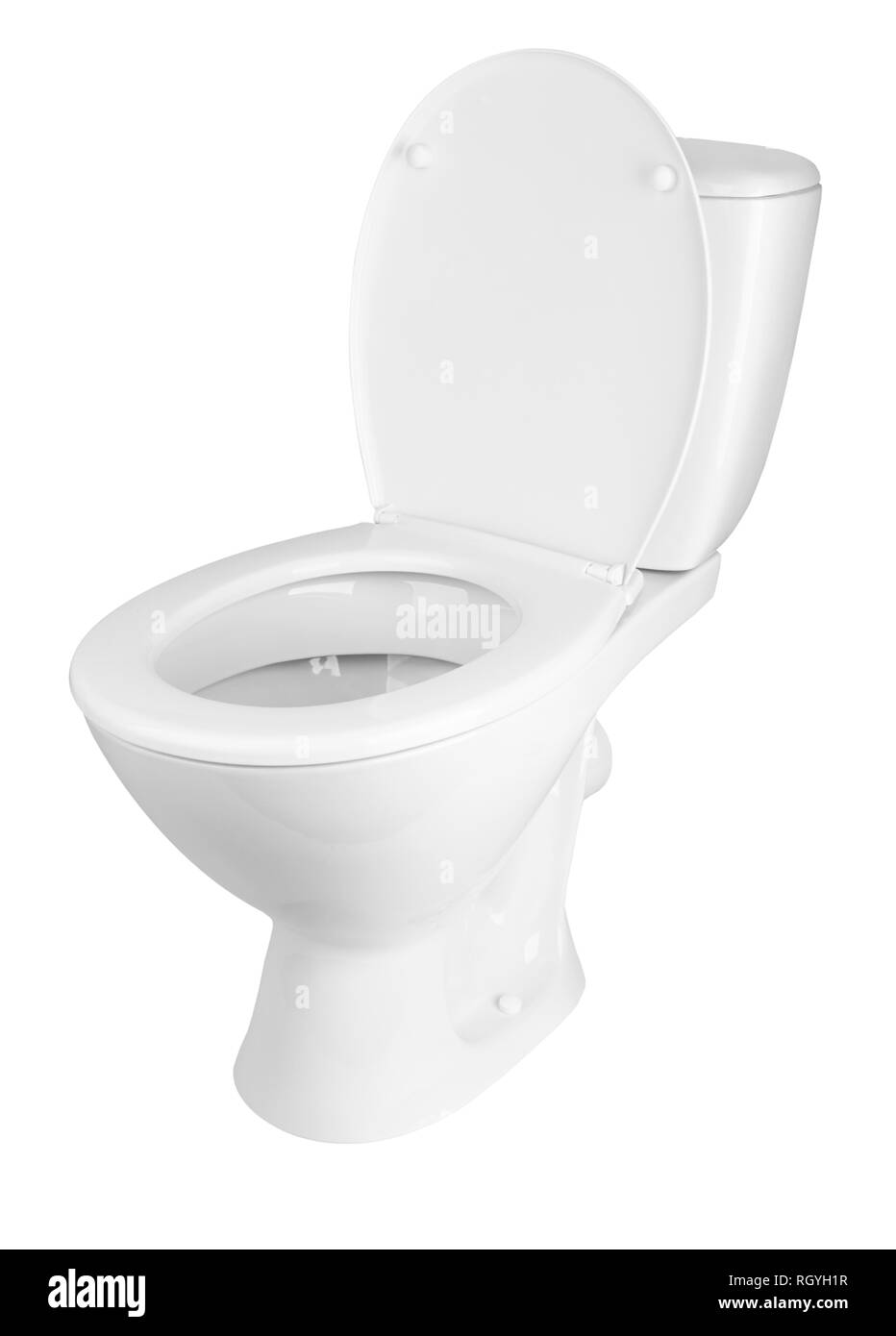 toilet bowl isolated on a white background Stock Photo - Alamy