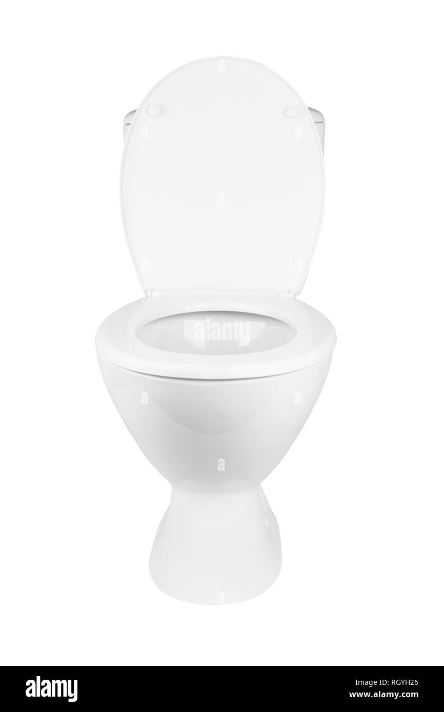 toilet bowl isolated on a white background Stock Photo - Alamy