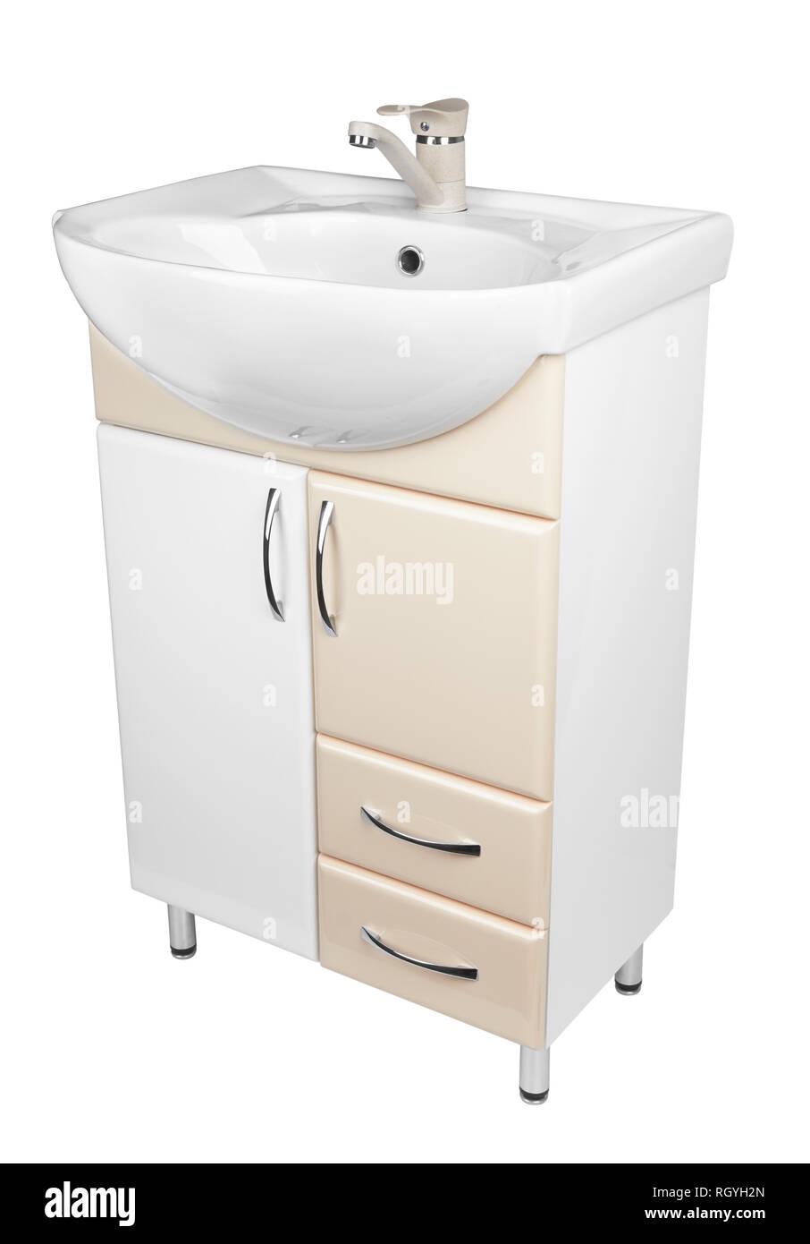 cabinet with a sink for the bathroom Stock Photo - Alamy