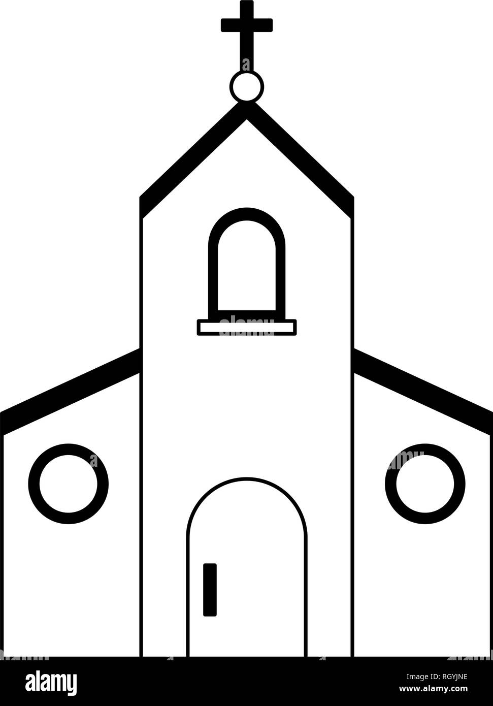 Catholic church symbol black and white Stock Vector Image & Art - Alamy